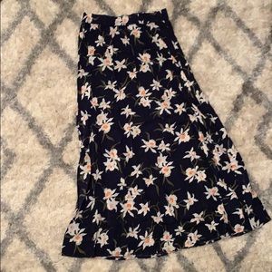 Floral maxi skirt